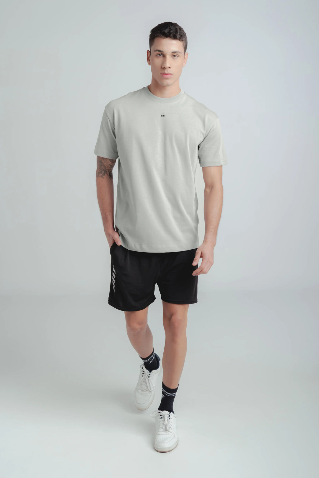 Camiseta gris 250 gr